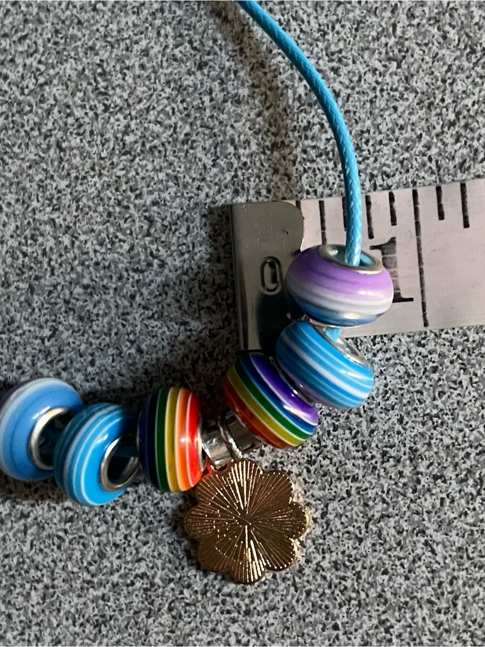 Colorful Beaded Rope Necklace - Picture 6 of 7
